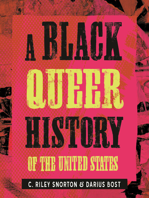 Title details for A Black Queer History of the United States by C. Riley Snorton - Wait list
